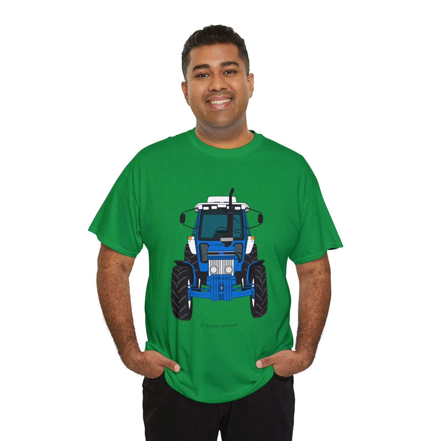 Ford 7810 Tractor - Adult Classic Fit Cartoon T-Shirt