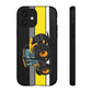 Yellow Fastrak 4000 Series Tough Phone Case - Black