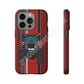 Dark Red Tractor #1 Tough Phone Case