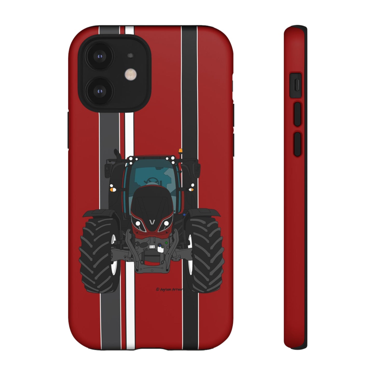 Maroon Tractor #1 Tough Phone Case