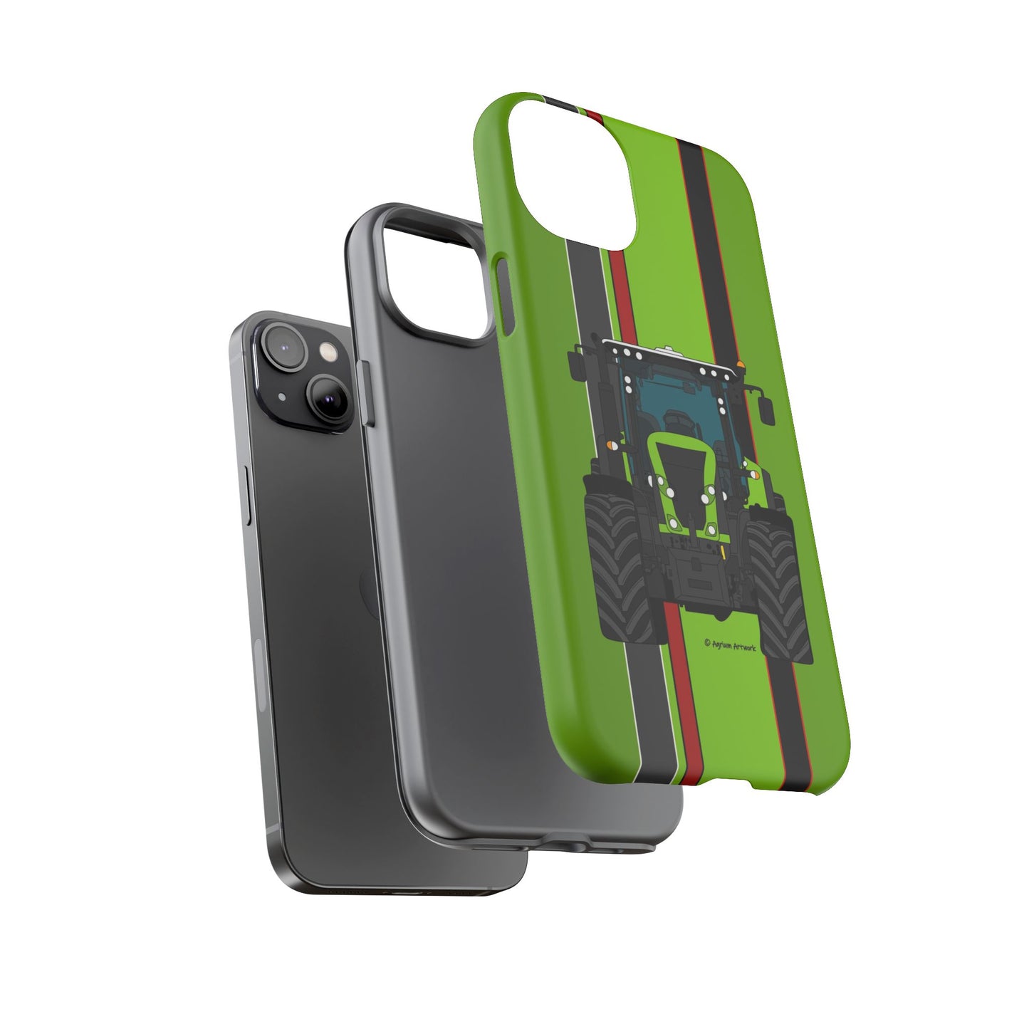 Lime Green Tractor #1 Tough Phone Case