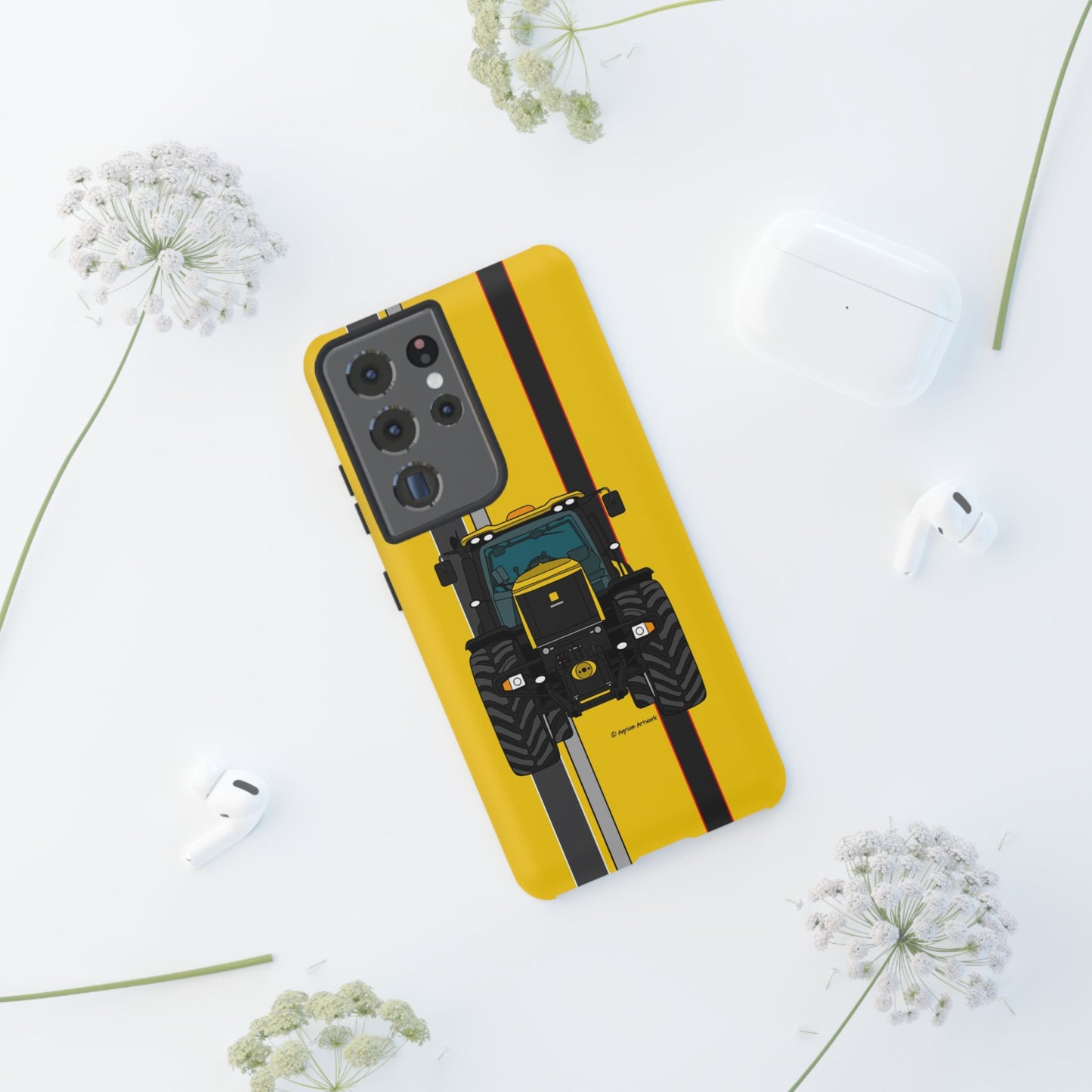 Yellow Fast Tractor #2 Tough Phone Case