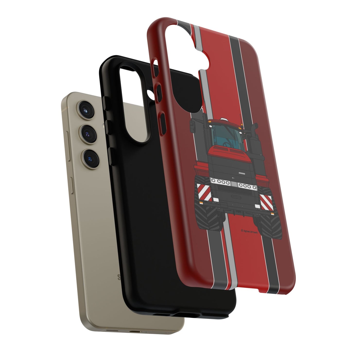 Dark Red Tractor #2 Tough Phone Case