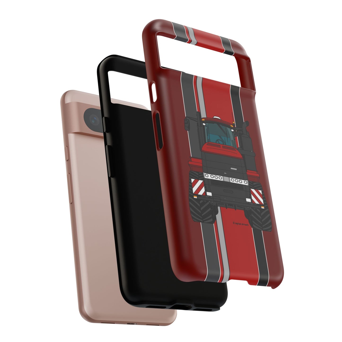 Dark Red Tractor #2 Tough Phone Case