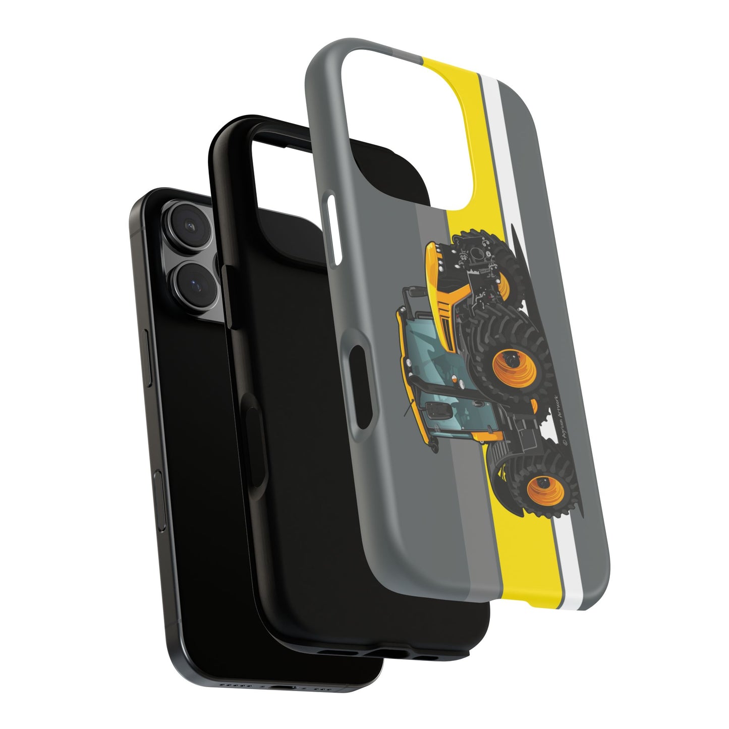 Yellow Fastrak 4000 Series Tough Phone Case - Grey