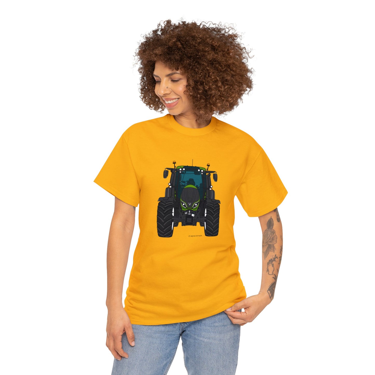 Valtra T Green Tractor - Adult Classic Fit Cartoon T-Shirt