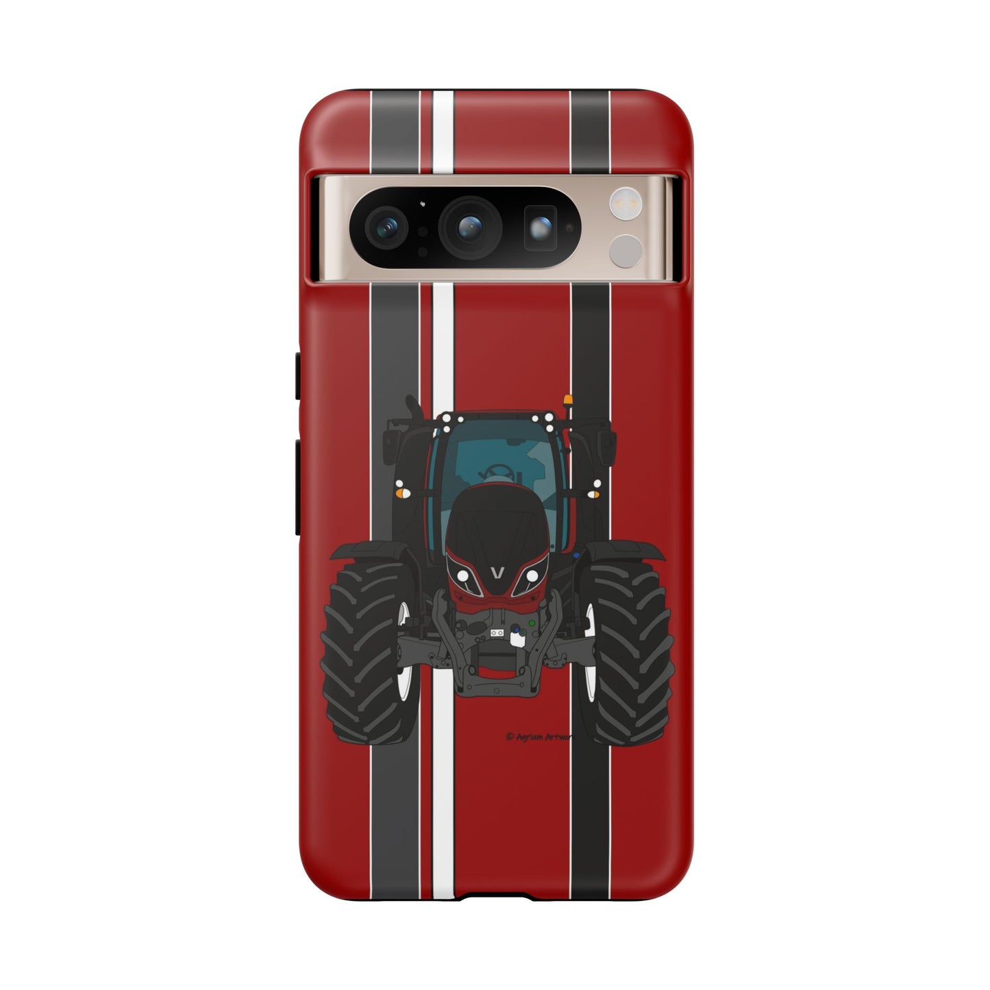 Maroon Tractor #1 Tough Phone Case