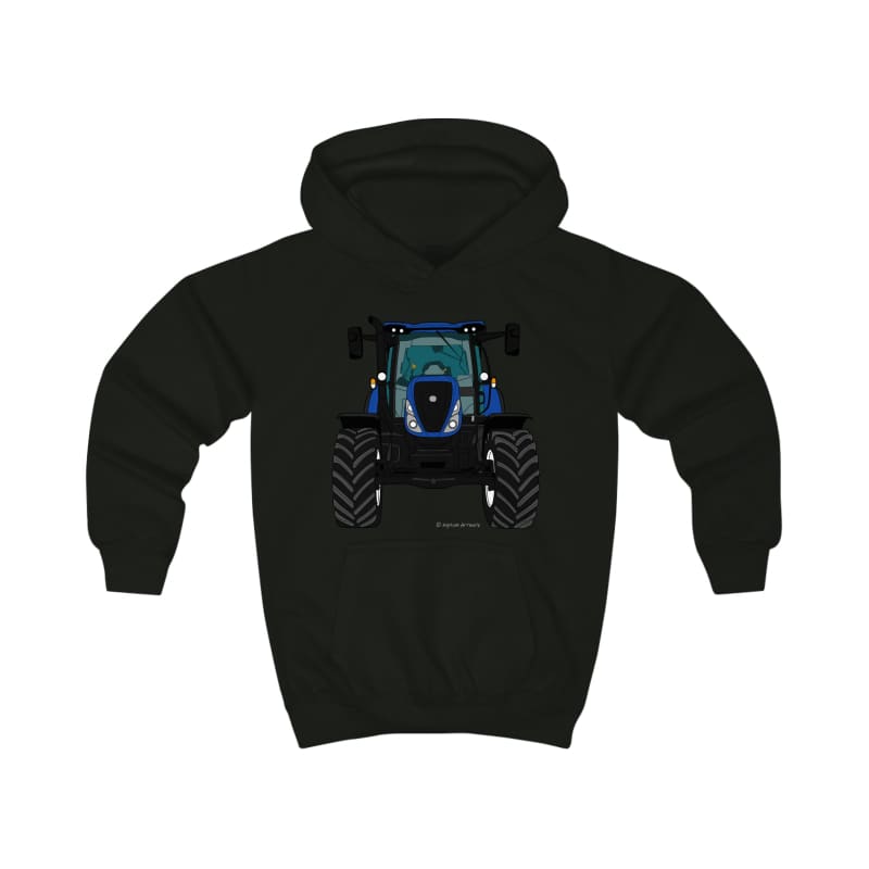 New Holland T7 Tractor 1 Kids Cartoon Hoodie