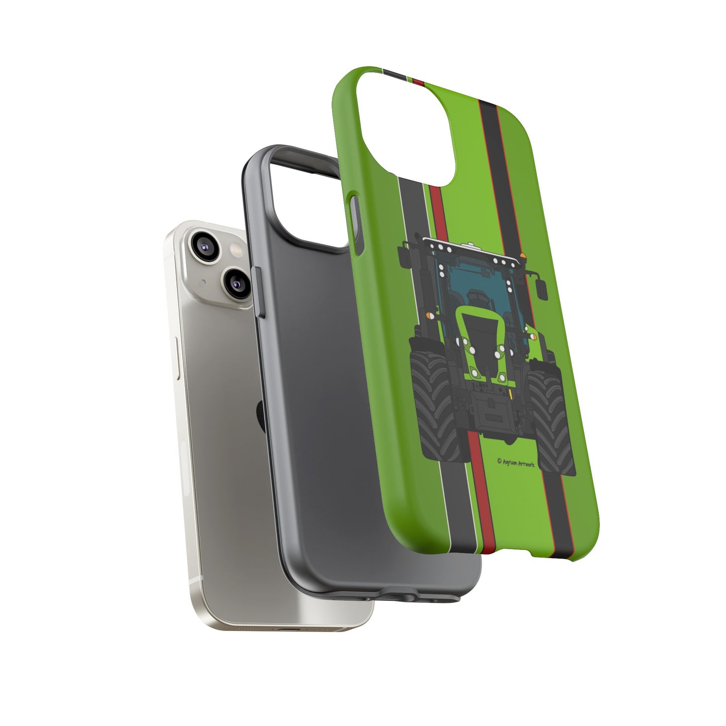 Lime Green Tractor #1 Tough Phone Case