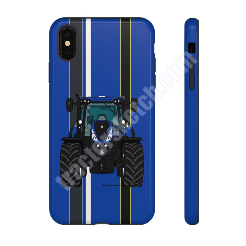 Blue Tractor #4 Tough Phone Case