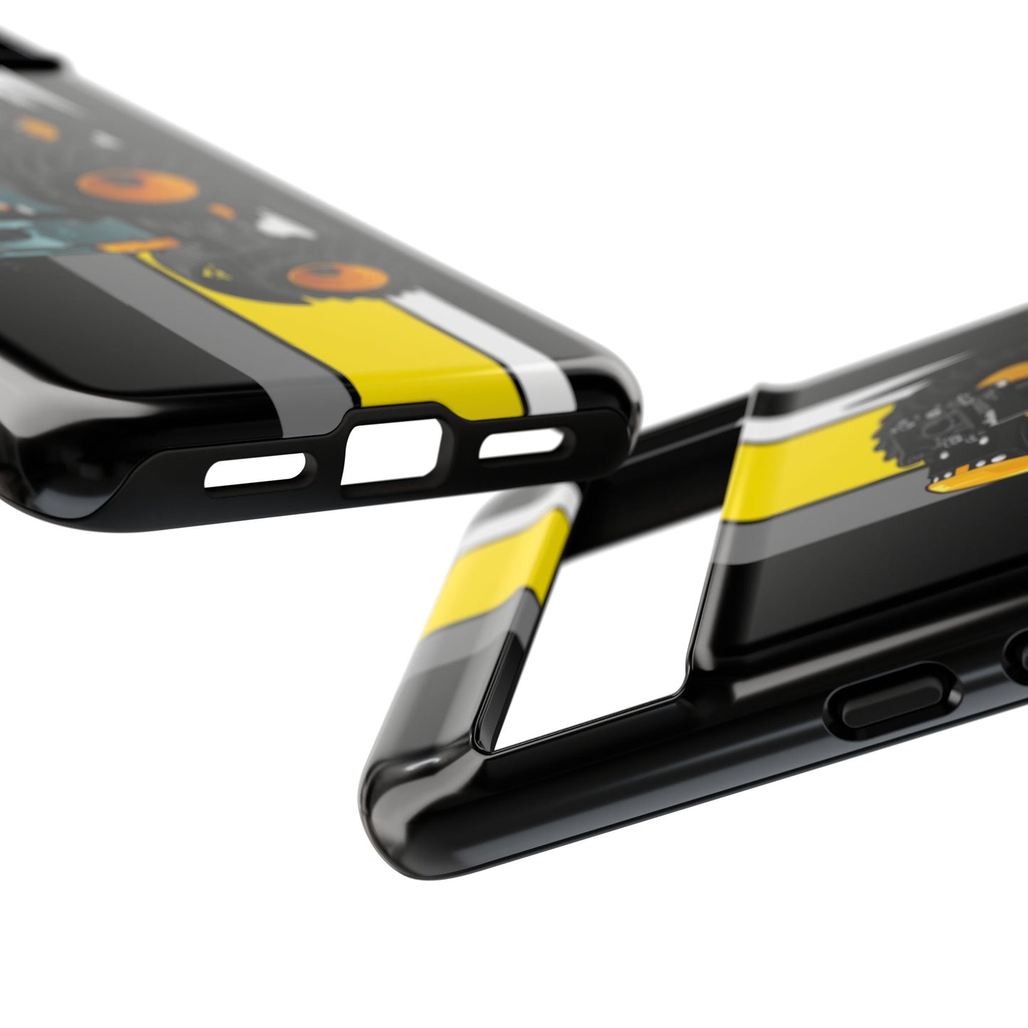 Yellow Fastrak 4000 Series Tough Phone Case - Black