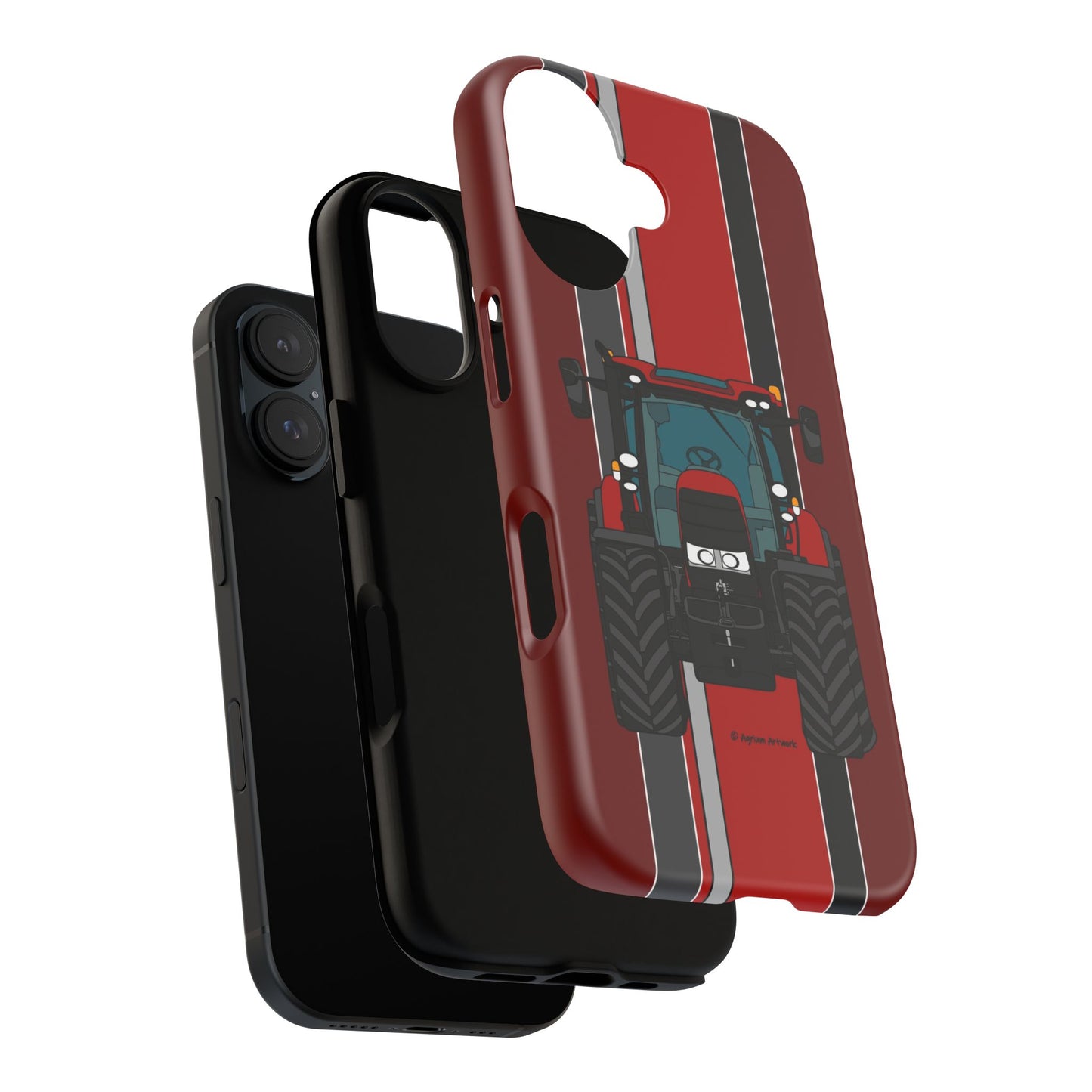 Dark Red Tractor #1 Tough Phone Case