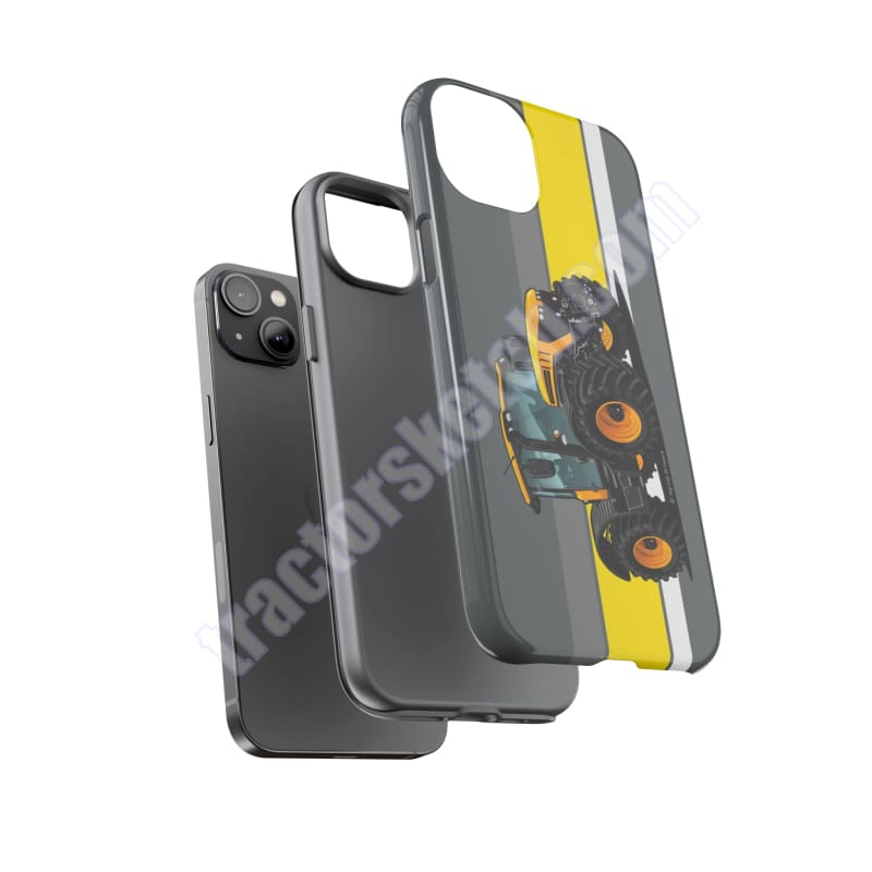 Yellow Fastrak 4000 Series Tough Phone Case - Grey
