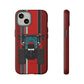 Dark Red Tractor #1 Tough Phone Case