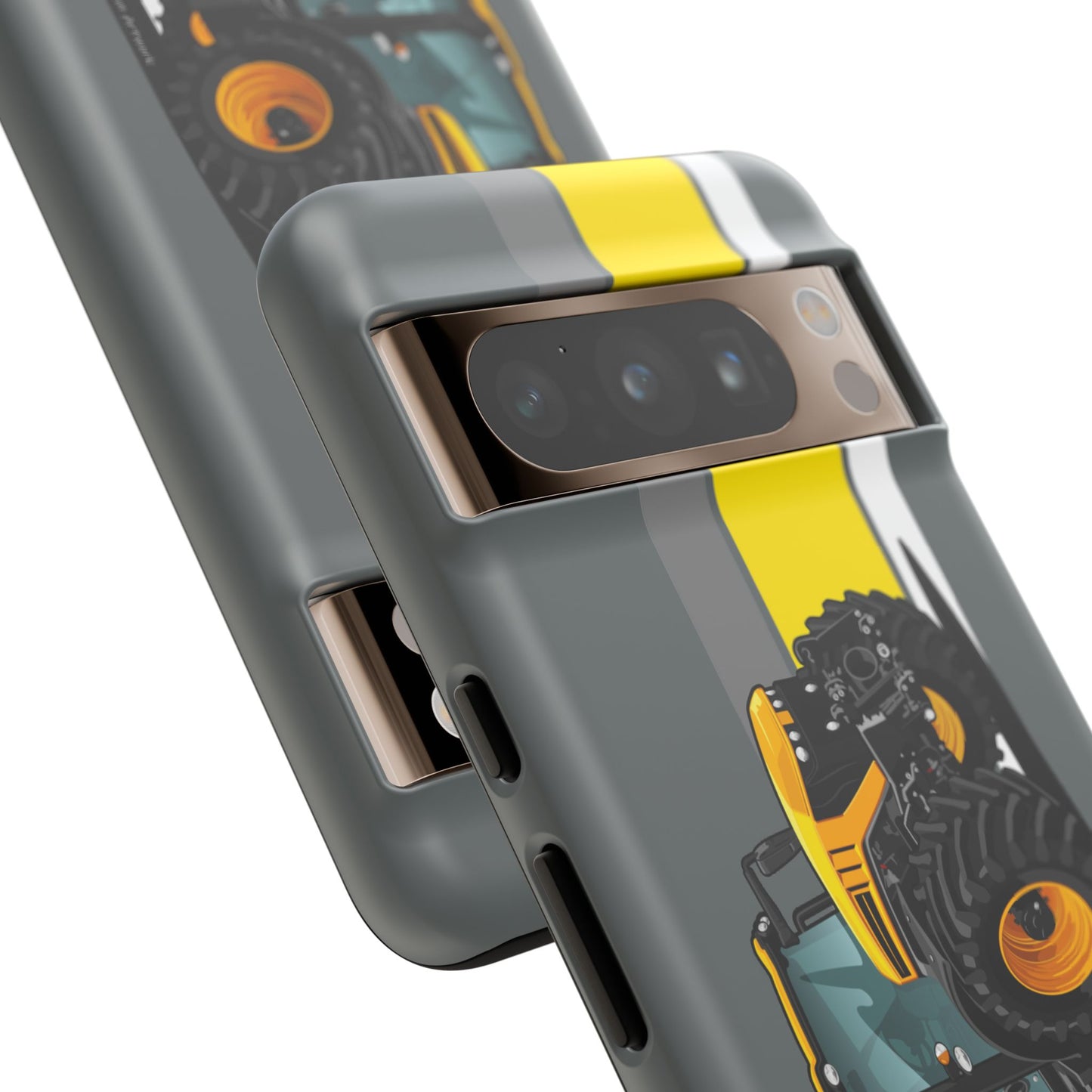 Yellow Fastrak 4000 Series Tough Phone Case - Grey