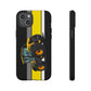 Yellow Fastrak 4000 Series Tough Phone Case - Black