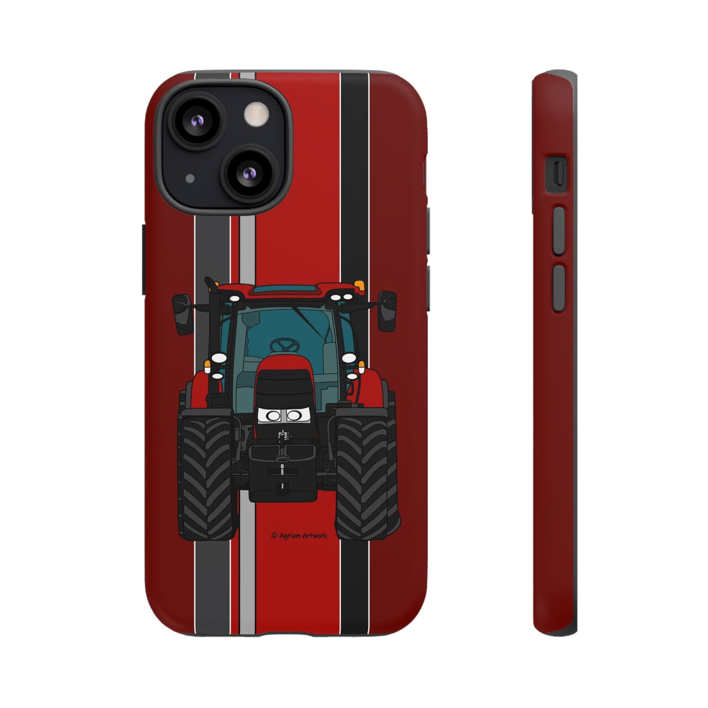 Dark Red Tractor #1 Tough Phone Case