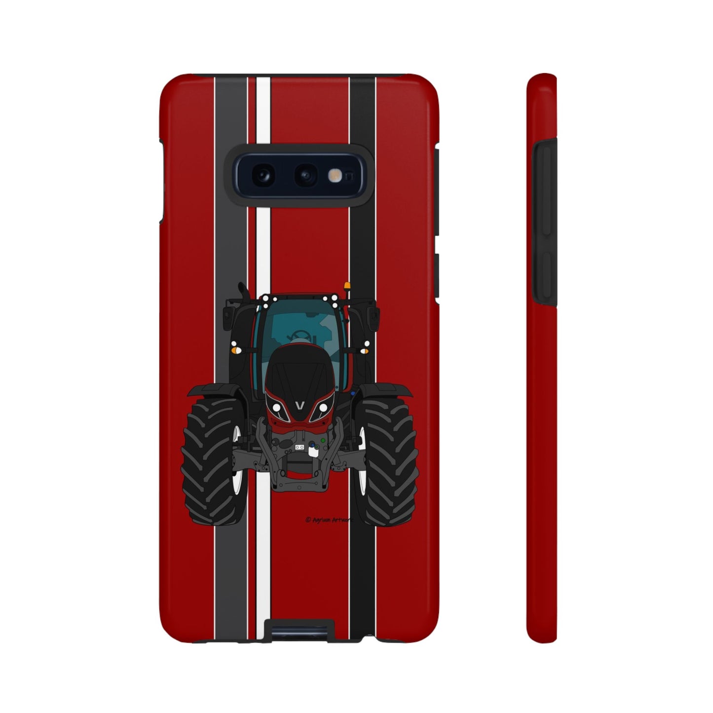 Maroon Tractor #1 Tough Phone Case