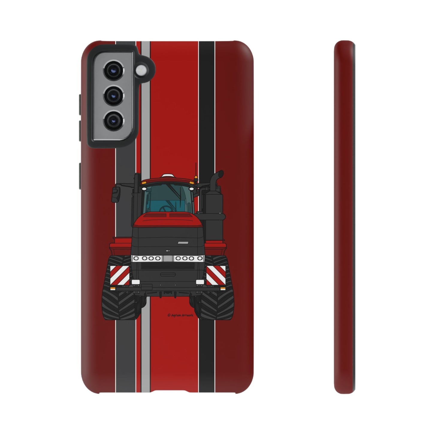 Dark Red Tractor #2 Tough Phone Case