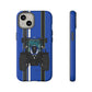 Blue Tractor #4 Tough Phone Case