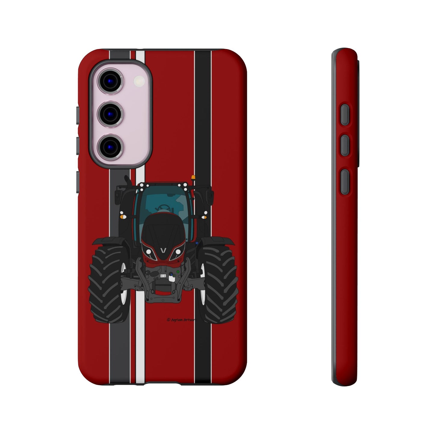 Maroon Tractor #1 Tough Phone Case