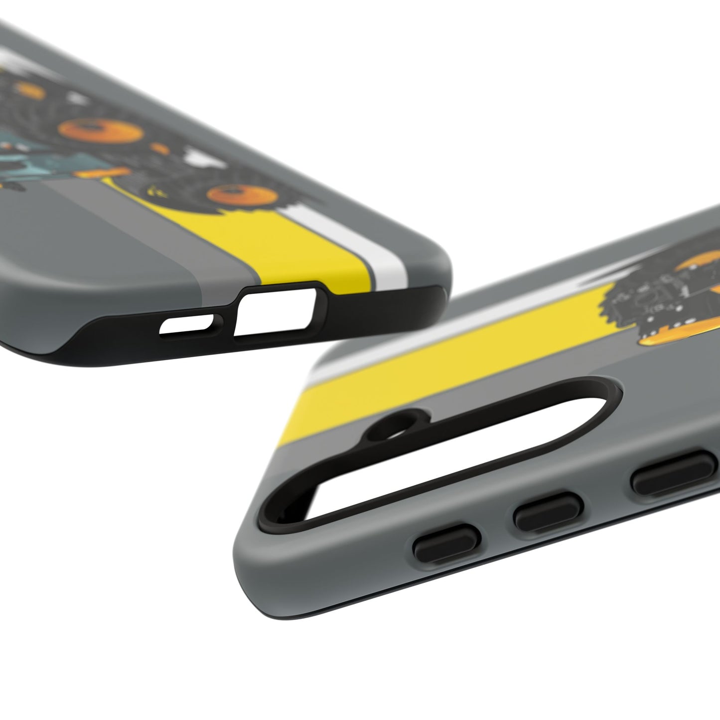 Yellow Fastrak 4000 Series Tough Phone Case - Grey