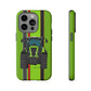 Lime Green Tractor #1 Tough Phone Case