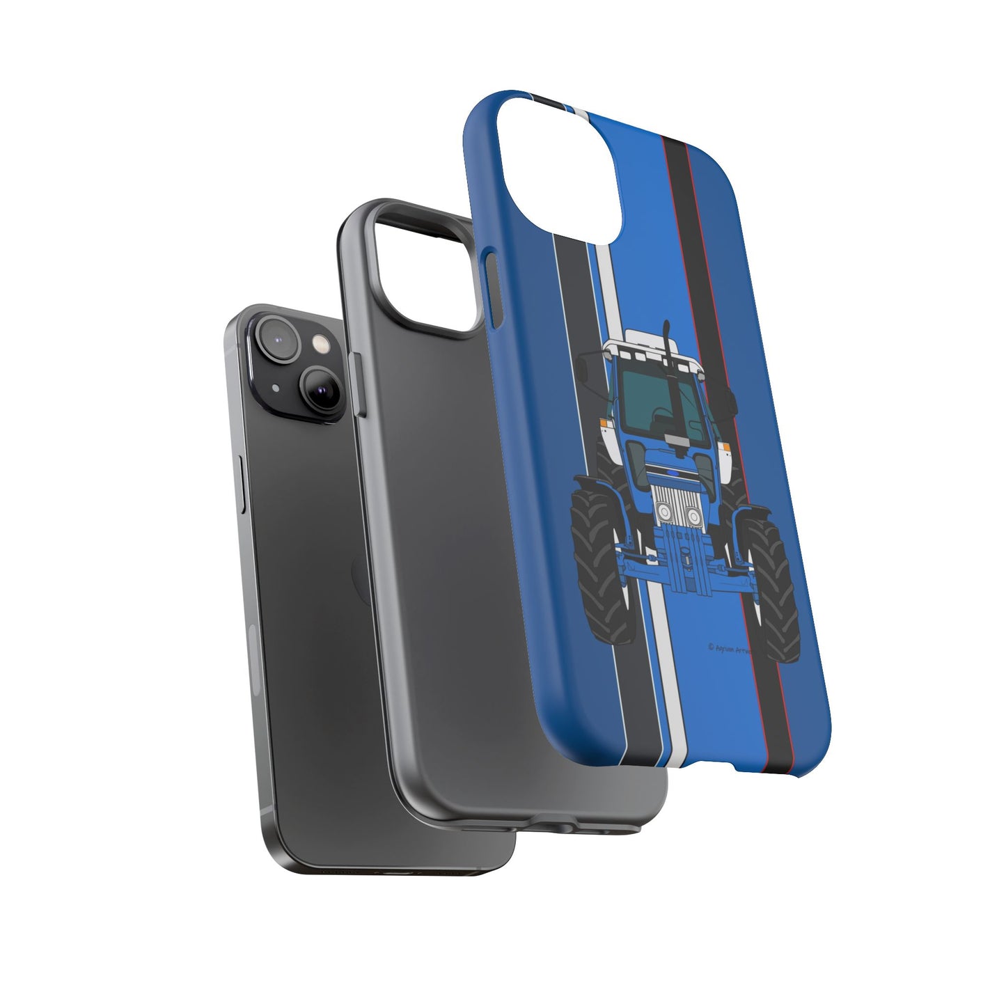 Blue Tractor #3 Tough Phone Case