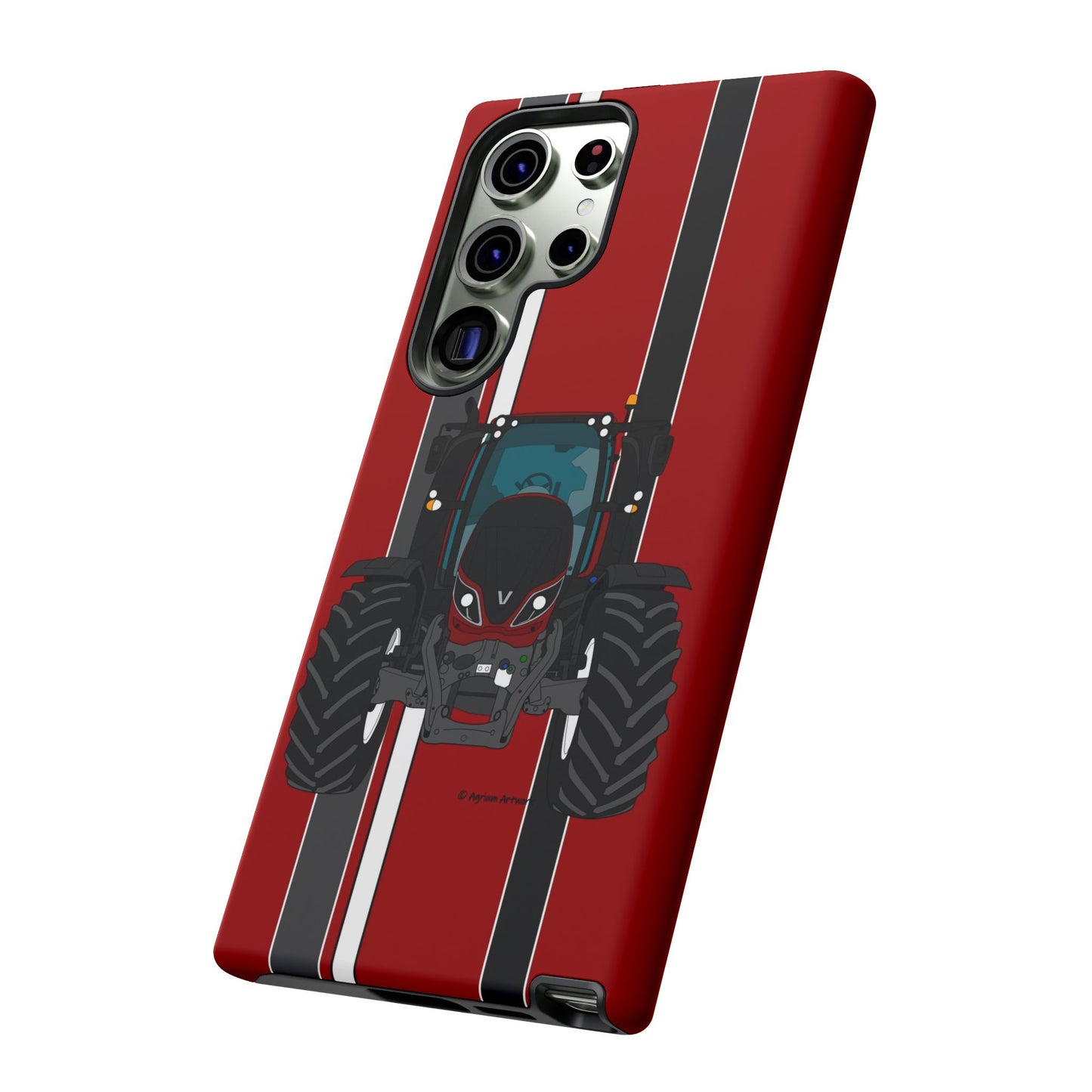 Maroon Tractor #1 Tough Phone Case