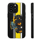 Yellow Fastrak 4000 Series Tough Phone Case - Black