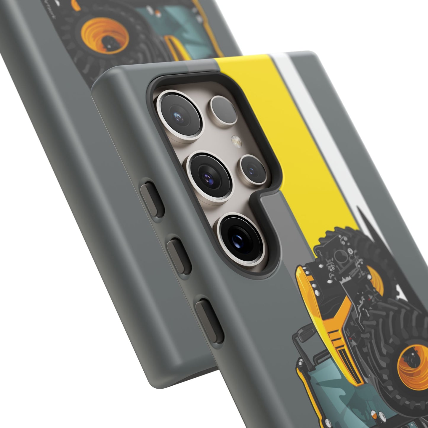 Yellow Fastrak 4000 Series Tough Phone Case - Grey