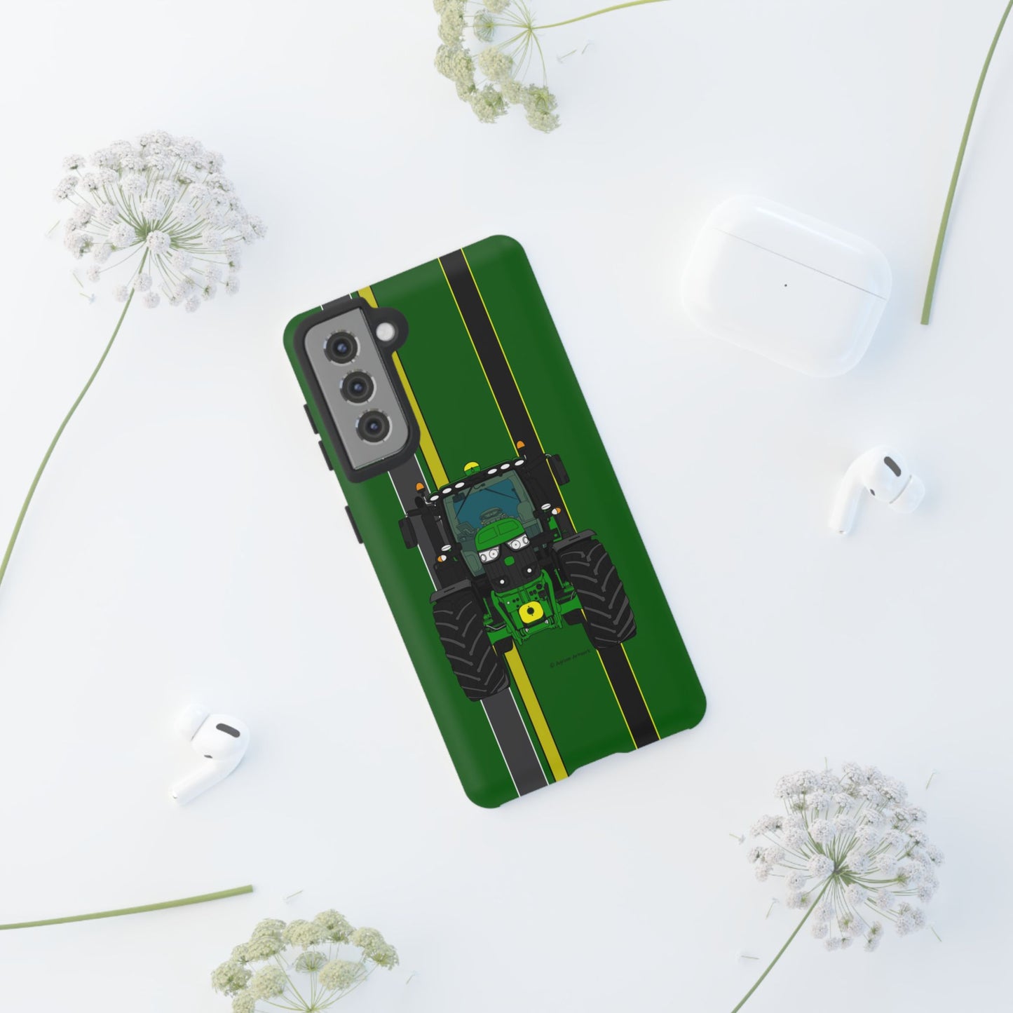 Green Tractor #1 Tough Phone Case