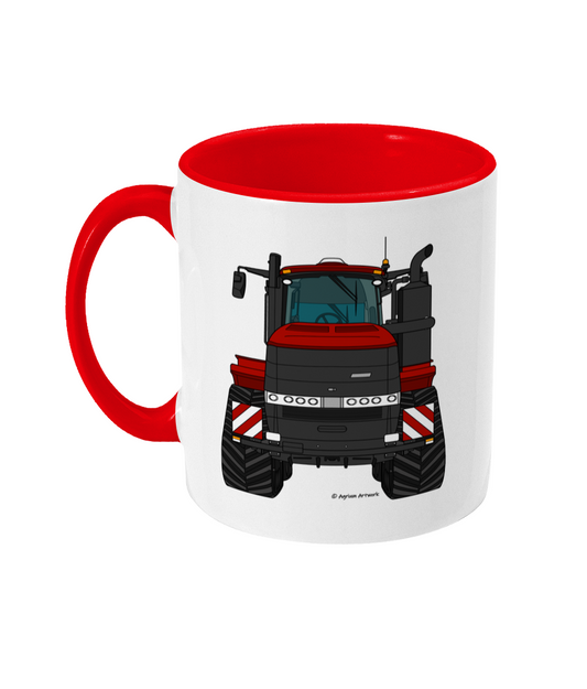 Dark Red Tractor #2 11oz Coloured Mug