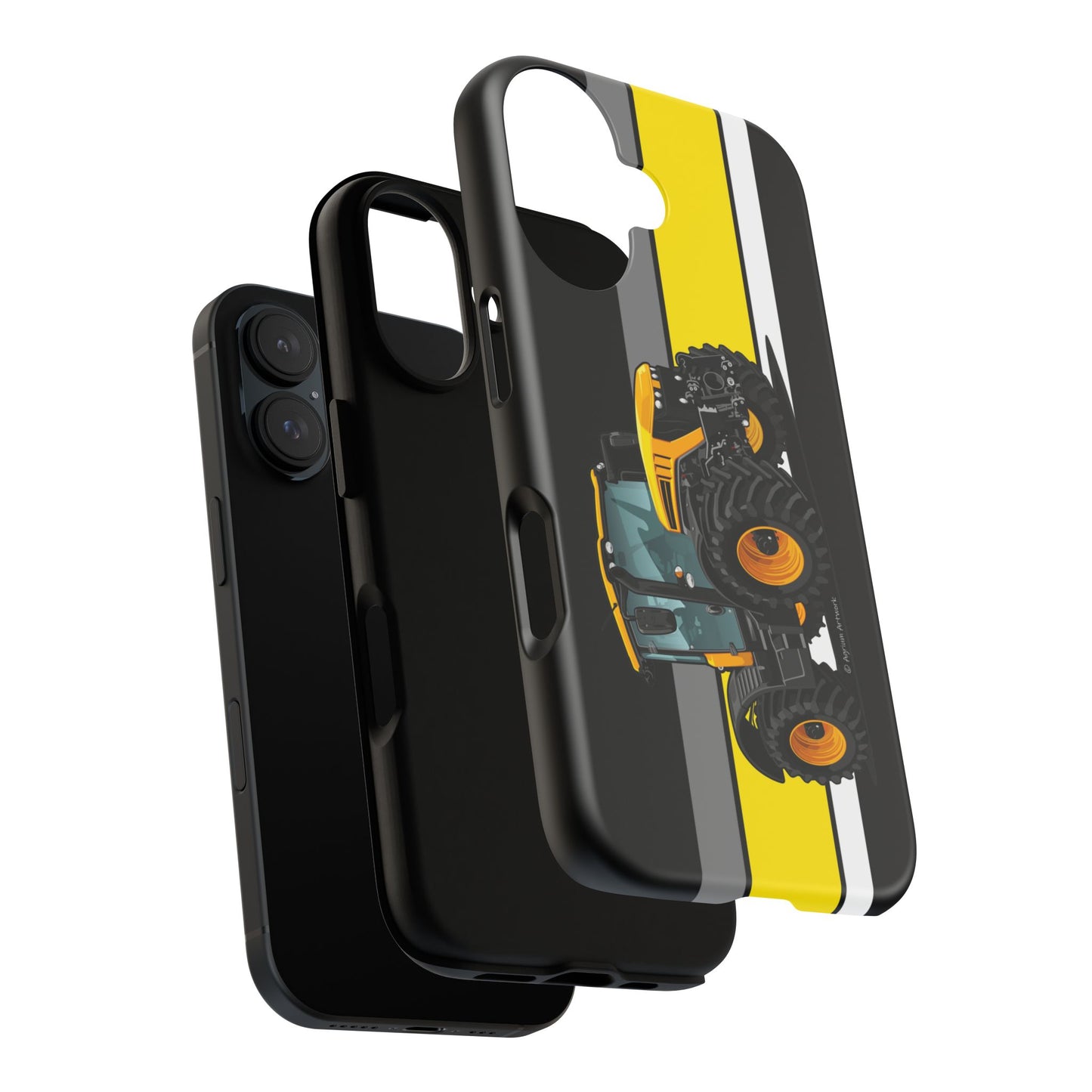 Yellow Fastrak 4000 Series Tough Phone Case - Black