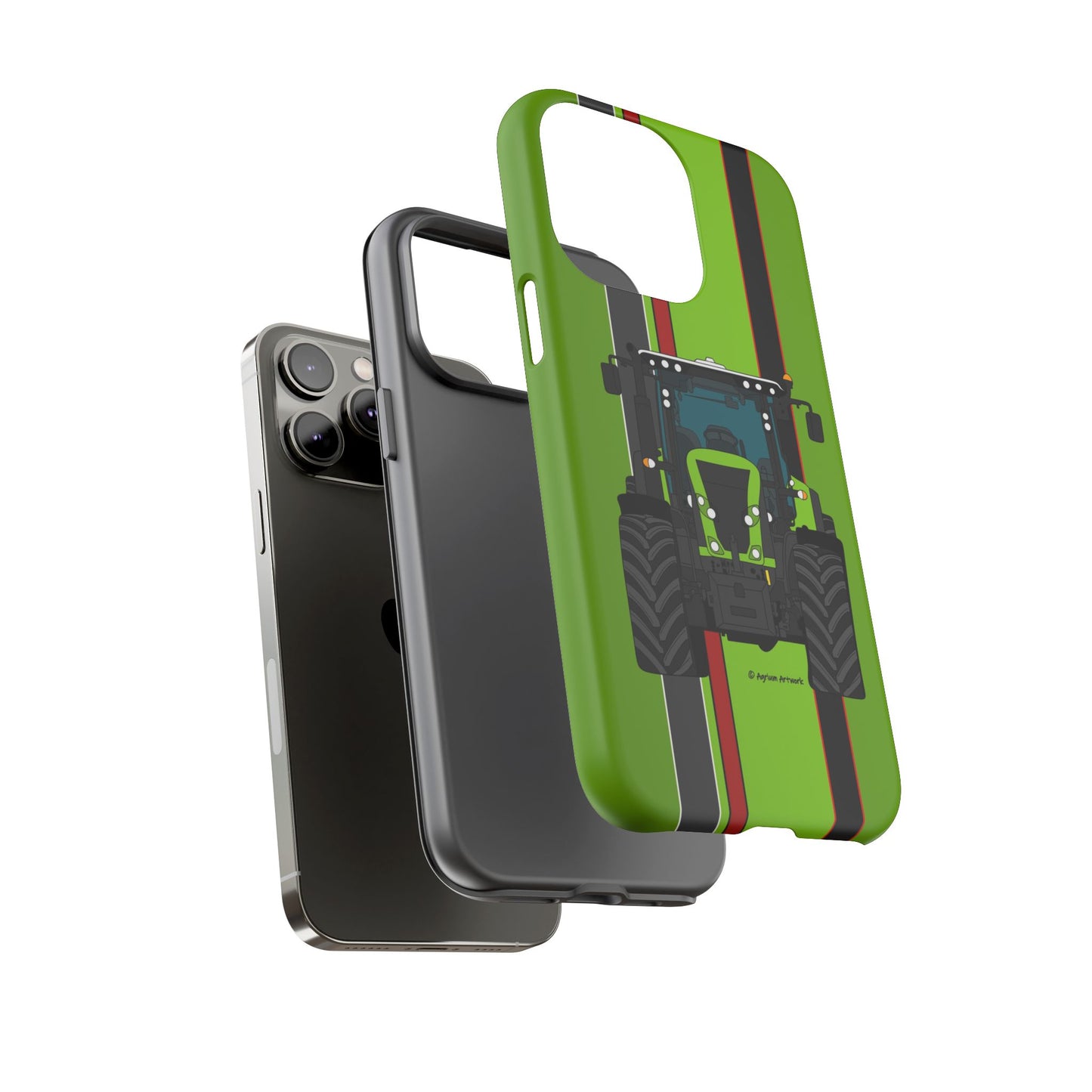 Lime Green Tractor #1 Tough Phone Case