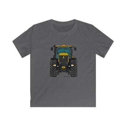 Yellow Fast Tractor - Kids Cartoon T-Shirt