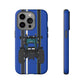 Blue Tractor #2 Tough Phone Case