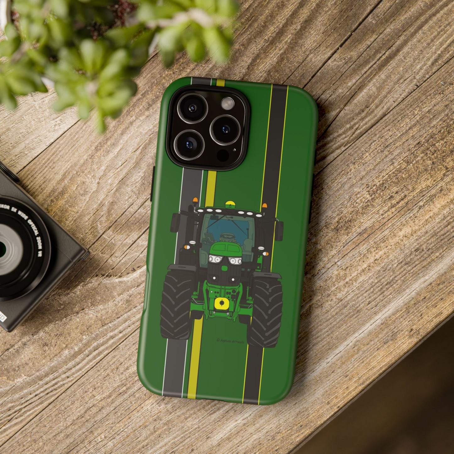 Green Tractor #1 Tough Phone Case