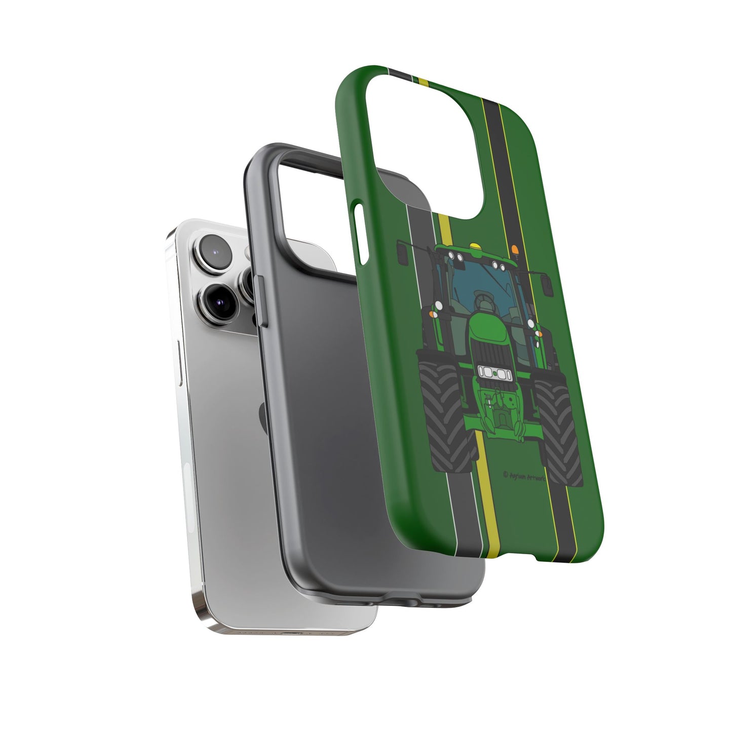 Green Tractor #2 Tough Phone Case