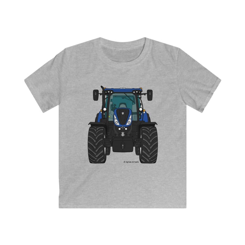 New Holland T7 Tractor - Kids Cartoon T-Shirt