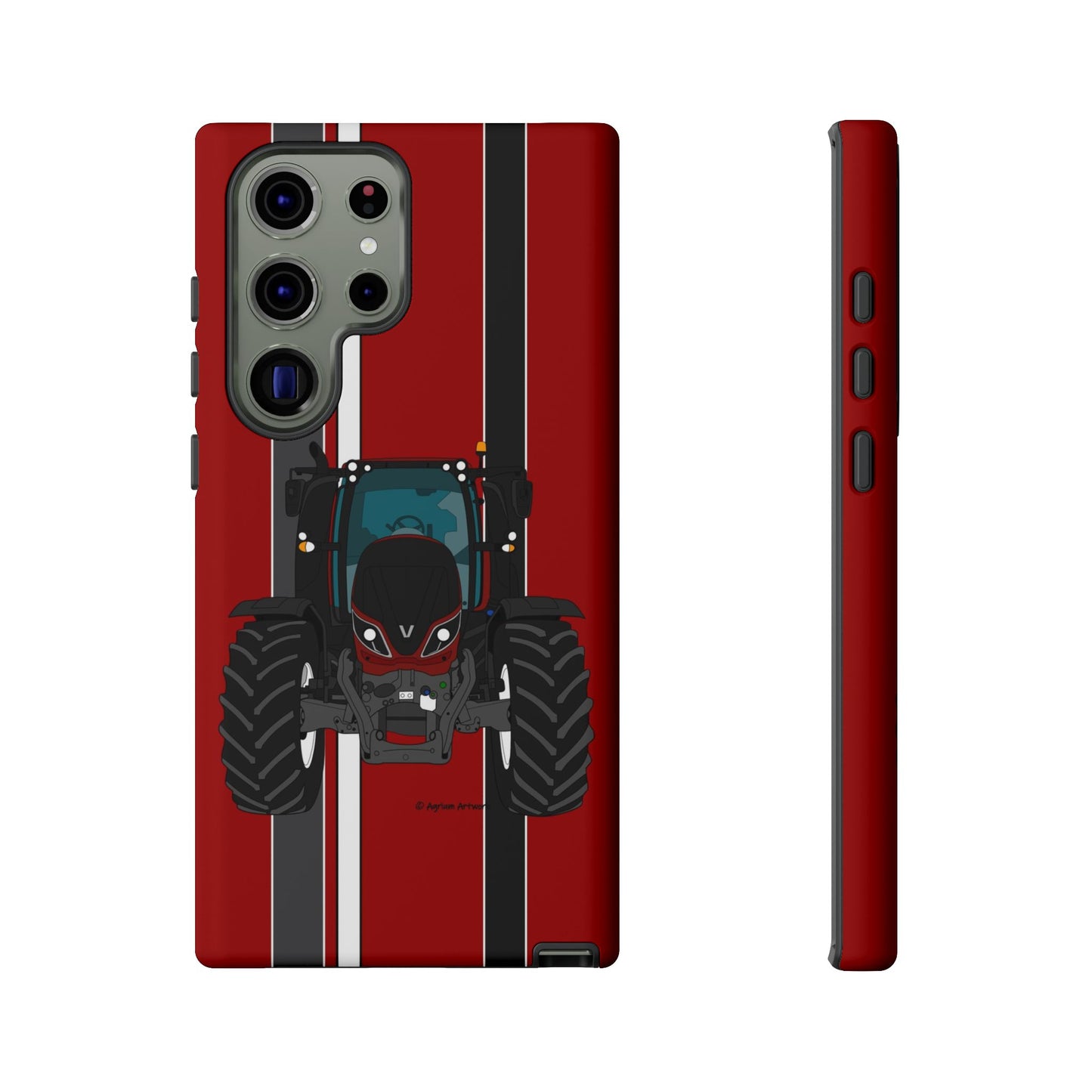 Maroon Tractor #1 Tough Phone Case