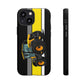 Yellow Fastrak 4000 Series Tough Phone Case - Black