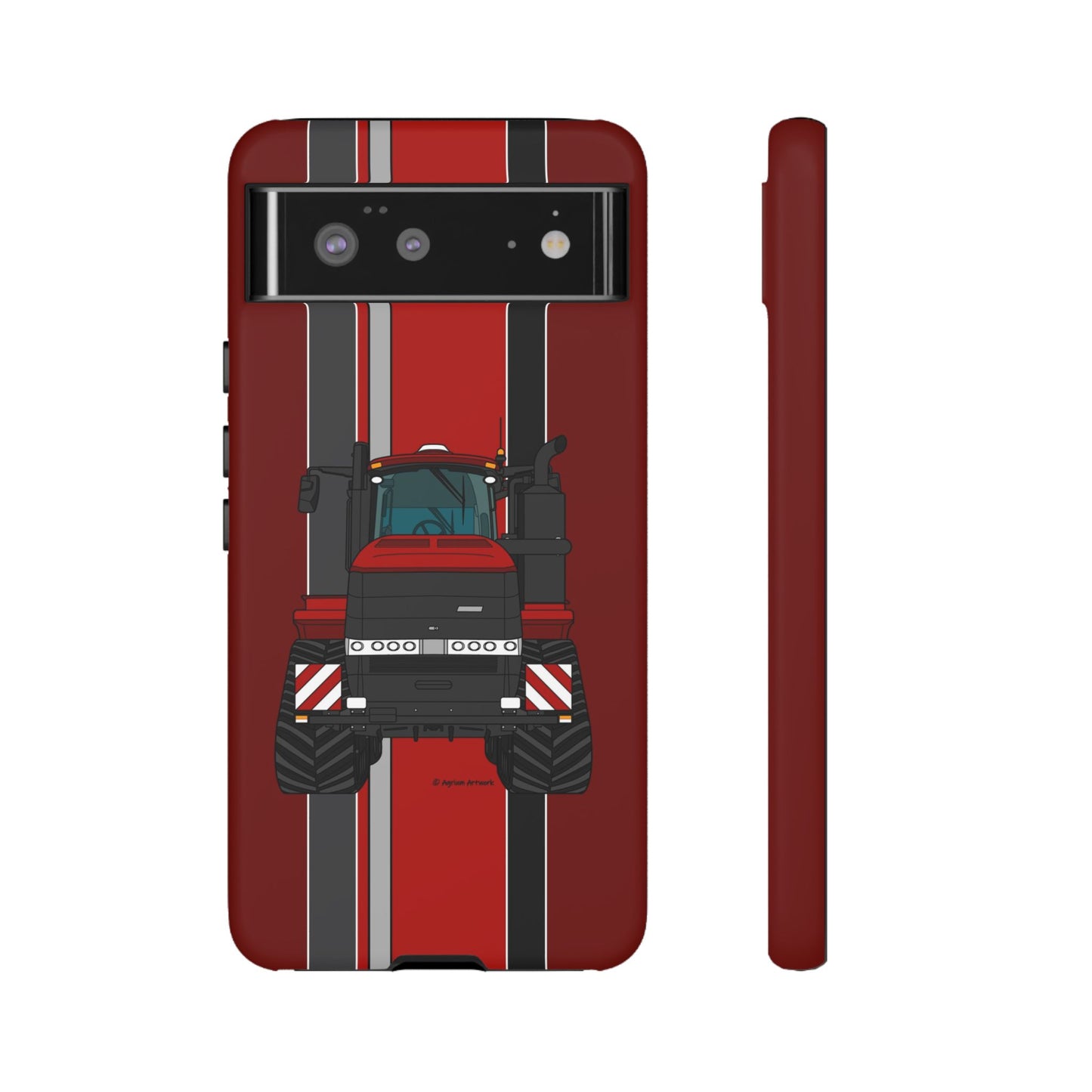 Dark Red Tractor #2 Tough Phone Case