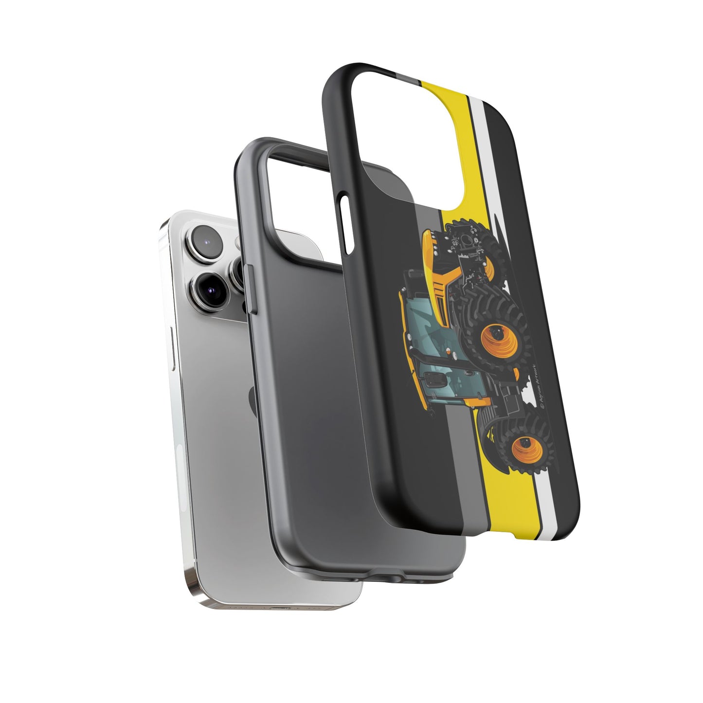 Yellow Fastrak 4000 Series Tough Phone Case - Black