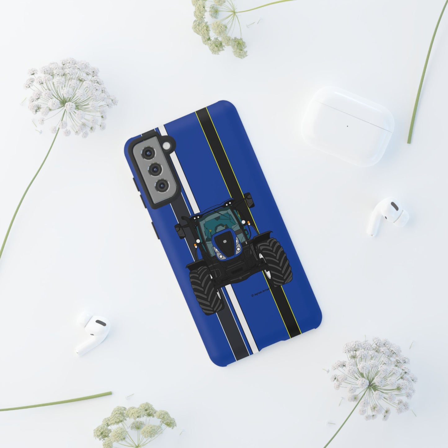 Blue Tractor #1 Tough Phone Case