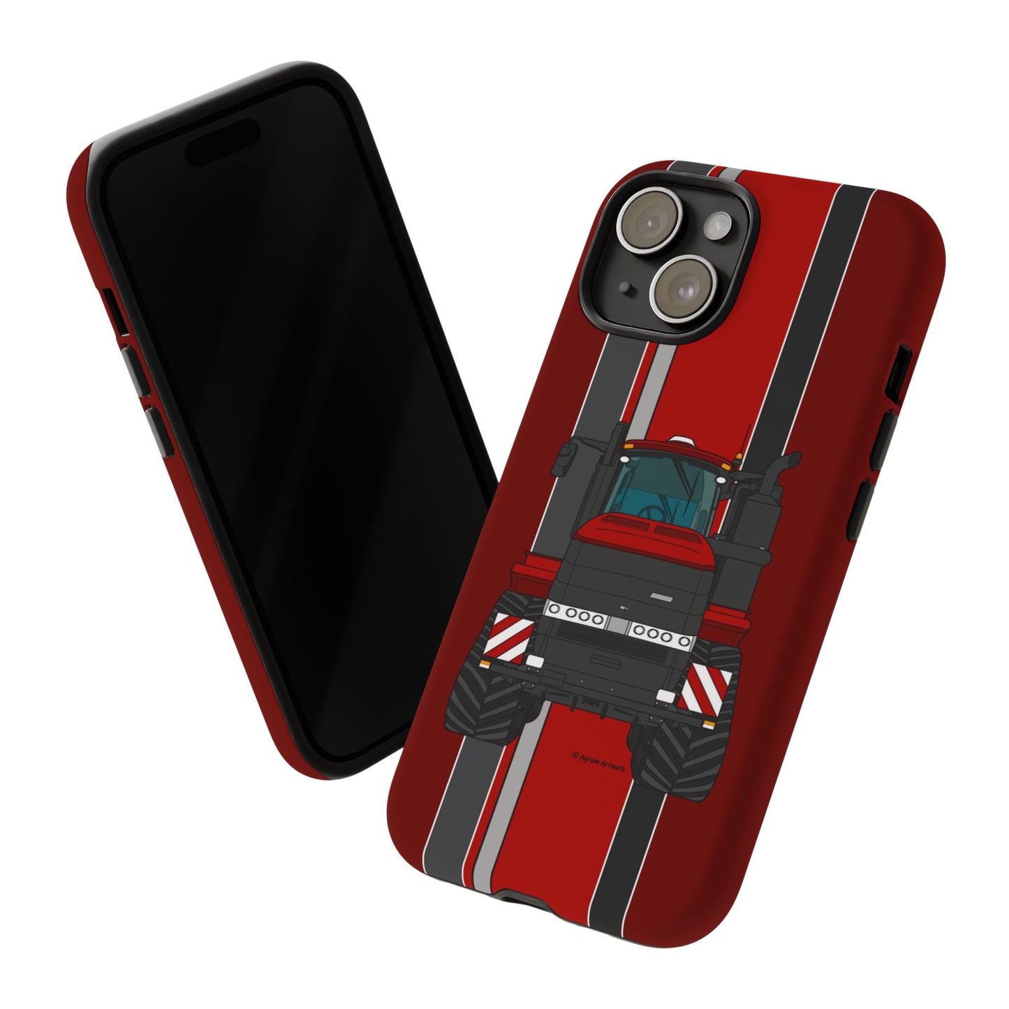 Dark Red Tractor #2 Tough Phone Case