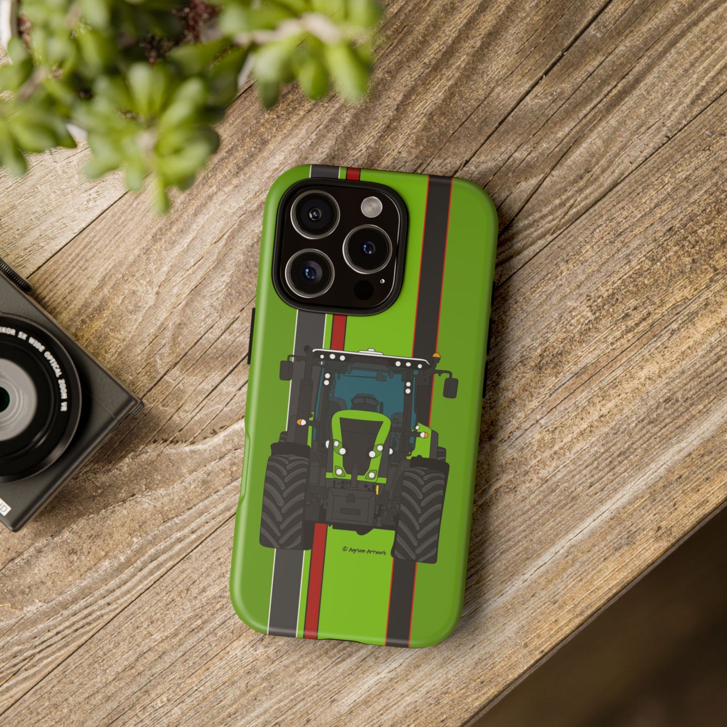 Lime Green Tractor #1 Tough Phone Case