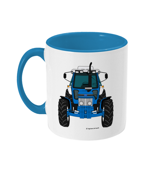 Blue Tractor #3 11oz Coloured Mug