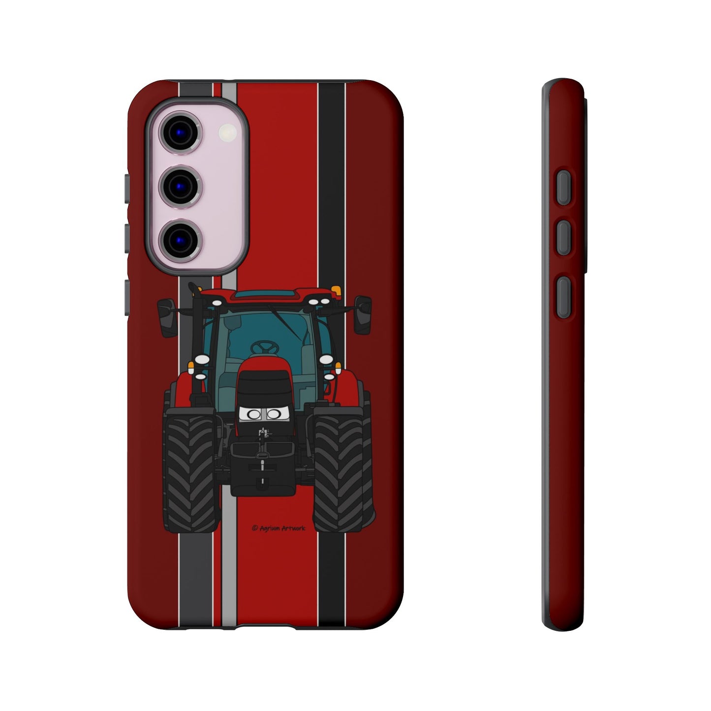 Dark Red Tractor #1 Tough Phone Case