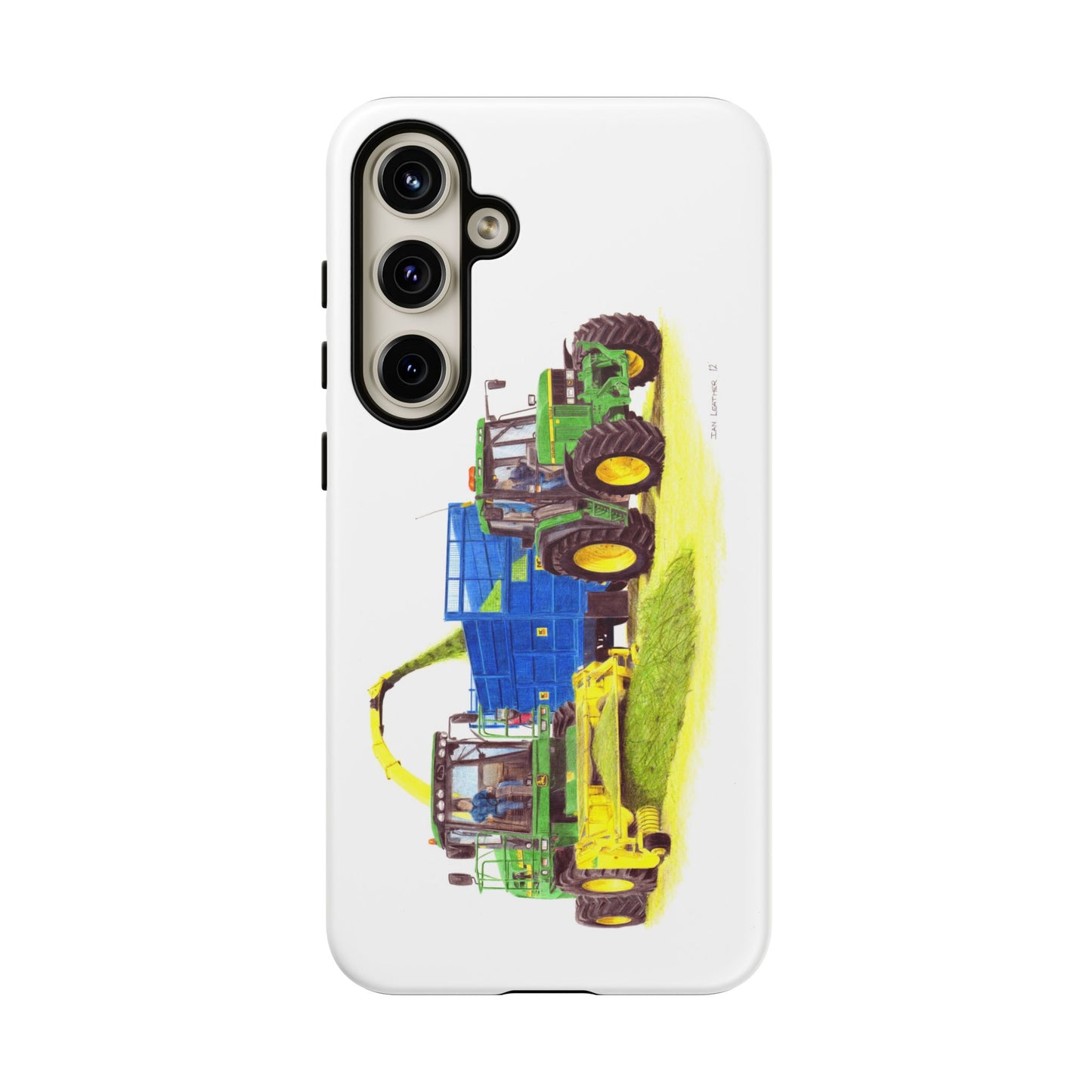 John Deere 7430 Forager and 6910S Tractor Tough Phone Case